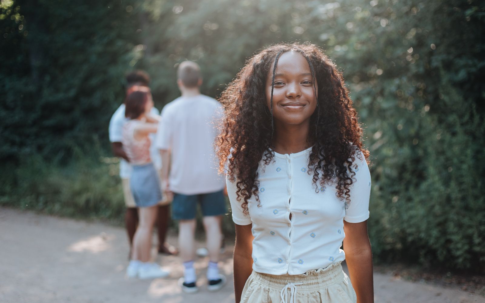 Teen volunteers from the community
